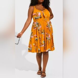 Adorable Mustard Torrid Super Soft Dress